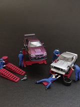 1/64 Scale Mini Repairman Characters – Perfect for Dioramas & Displays